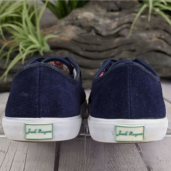 Jack Rogers Carter Suede Lace Up Water Resistant Sneakers - Picture 5 of 10